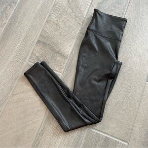 Spanx Faux Leather Leggings Size Medium Black